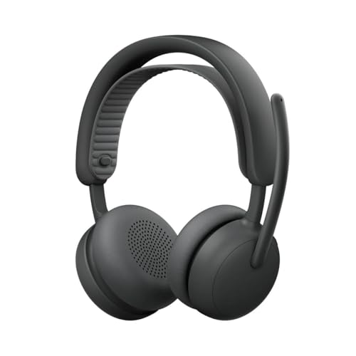 Image of Logitech Zone Wireless 2 ES - Noise-Canceling Wireless Headset with Adaptive Hybrid ANC, Bluetooth, Graphite