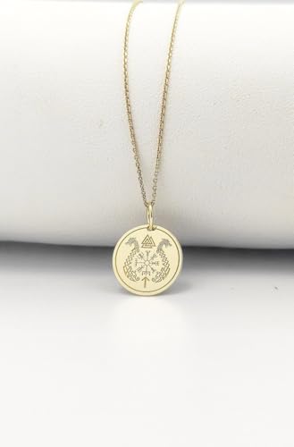 Breloque Valknut collier viking en argent pour style gothique rock - 2