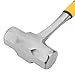 MUKCHAP 2 Pack 4lb Small Sledge Hammer, Club Hammer with Fibreglass Shaft, Lump Hammer for Gardening, Camping, Rock