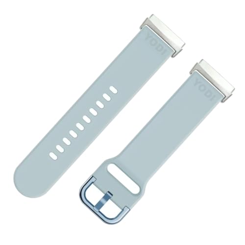Image of YODI Watch Band Compatible with Fitbit Versa 4 / Fit bit Versa 3 / Fitbit Sense /Sense 2 Band, Soft Replacement Silicone Wristband for Women Flexible Waterproof Sport Watch Strap for Men Large