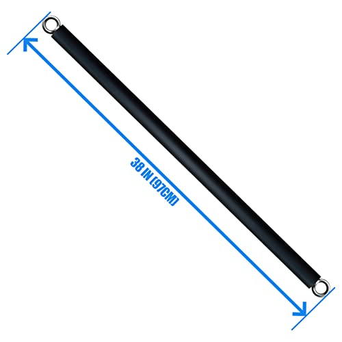 Lat Pull Down Bar Cable Attachments for Gym, Lat Pulldown Attachments, Straight Bar, Resistance Band Bar for WeightLifting Workout (Long bar 2) - Thumbnail 2