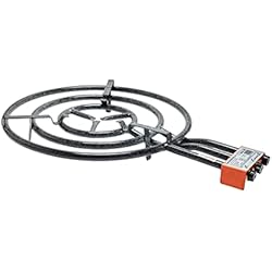 Paelleros Modernos De Obra Garcima 700 - Paellero gas butano, Negro, 70 cm