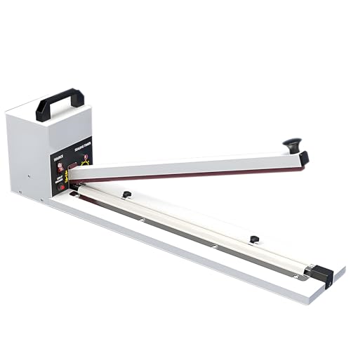 Home Sealing Machine for Bags 8mm (0.3 in) Sealing Width 8 Temperature Settings Pulse Heating Heat Sealers Machine for Plastic Bags,Kraft Paper Bags,Aluminum Foil 90cm(35.43in)