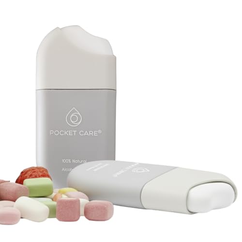 POCKET CARE | 2 Pack Gum scented Hand Cleanser Moisturizing Spray 1 Fl OZ- for Hands | Organic | Travel Size - Travel Accessories | 100% natural