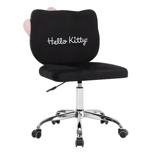 Impressions Vanity Hello Kitty Faux Leather Swivel Vanity Chair, photo 4 of 4