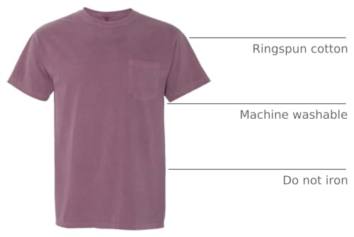 Image of Comfort Colors Men's Adult Short Sleeve Pocket Tee, Style 6030 Berry, 3X-Large