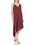 Nicht definiert BCBGMax Azria Damen Elana gewebtes asymmetrisches Tankkleid - Rot - Groß