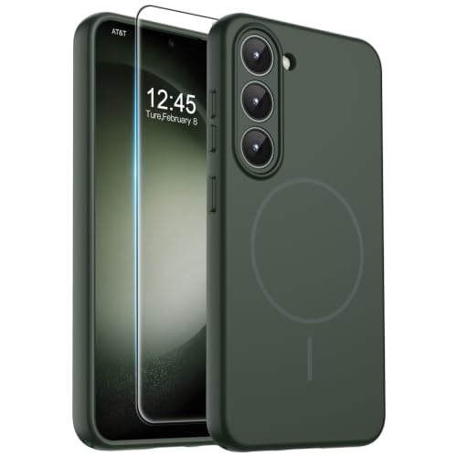 zapica Magnetic for Samsung Galaxy S23 Case, Dark Green