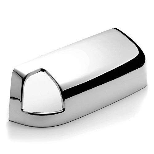 Chromed Half Top Mirror Cover Compatible With Dodge Ram 2009-2018 Model 1500 2500 3500 (For Tow Mirror W/ Signal Light Cut-Out Only)(Not Fit Big Horn Models) #TOP1