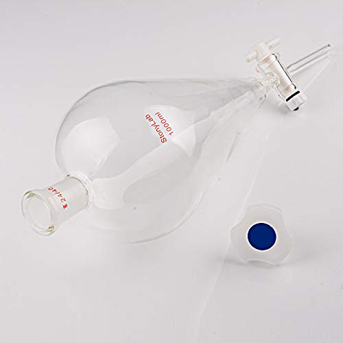 Stonylab SEP-FUNNEL-24/40-1PK-1000ML Borosilicate Glass 1000Ml Heavy Wall Conical Separatory Funnel thumb #5