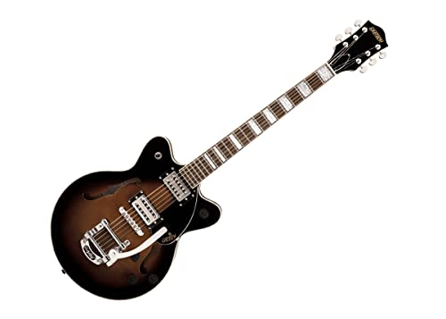 Gretsch G2655T Streamliner™ Bloc central Jr. Double coupe avec Bigsby®, érable brownstone - Les Beatles, Paul McCartney, John Lennon, RIngo Starr, George Harrison Gretsch G2655T Streamliner™ Bloc central Jr. Double coupe avec Bigsby®, érable brownstone
