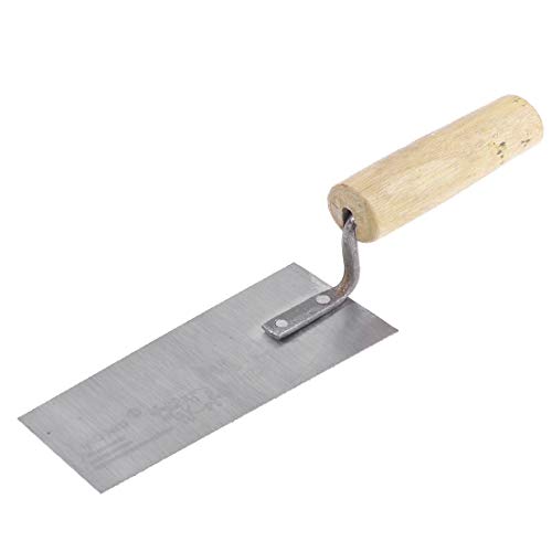 New Lon0167 Wooden Handle Featured Builders Masons Plastering reliable efficacy Bucket Trowel Tool 15cm x 8cm(id:5fb 4a fa 191)