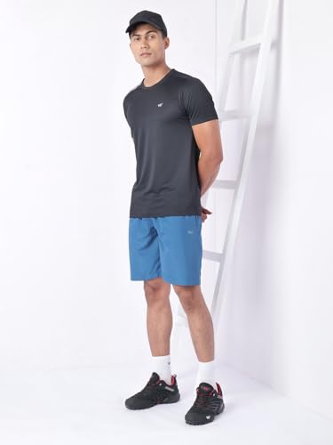 Image of Wildcraft Men's Solid Regular Fit Shorts| Mid Waist with Adjustable Drawcord