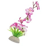 ROMISBABA Plato de Sushi Decorativo con Adorno de Flor de Ciruelo Artificial Figura Realista de Planta para Decoración de Sashimi Restaurante Base Estable y Diseño Delicado