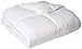 LUCID Alternative Comforter-Hypoallergenic-All Season-400 GSM-Ultra Soft and Cozy-8 Duvet Loops-Box Stitched-3 Year Warranty-Machine Washable-Queen-White