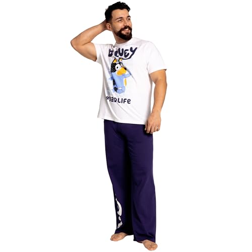 Bluey Pajamas | Cotton Mens Pajamas Set For Daddy | Dad Mens Pjs3