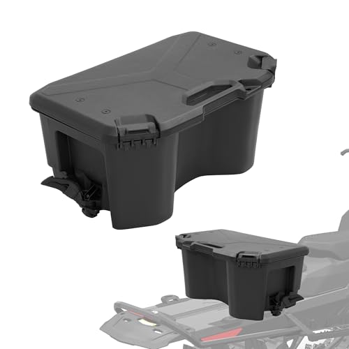 ALMULOO 20L/5.2 Gallon Storage Box Compatible with Can-Am Maverick Defender Commander Models Plastic Black Replacement for 715007112
