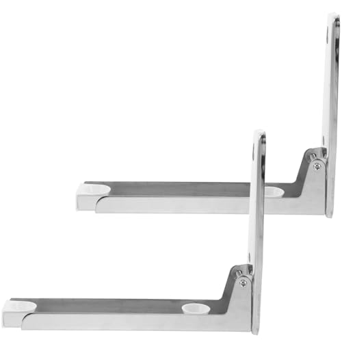 FUNNETOYU 1par Soporte Retráctil De Microondas De Acero Inoxidable Estante De Cocina Para Ahorro De Espacio Instalación Fácil Organizador De Pared Para Microondas y Utensilios De Cocina