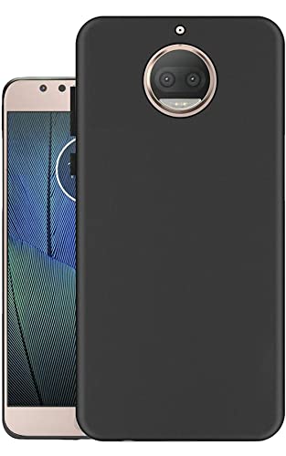 Image of Mobile Back Cover Case for Motorola Moto G5S Plus, Xt1803, Xt1805, Xt1806, Xt1804, Xt1802 (Silicone Case|CameraProtection|Black SC1510)