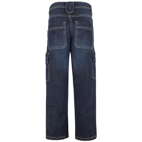 Boys Cargo Denim Pant Stylish Kids Boys 6 Pocket Dark Blue Denim Jeans Stretchy Comfort Cotton Jeans for Boys3