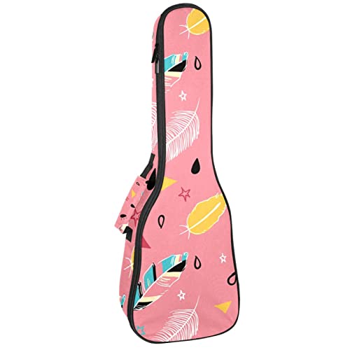 Sac de transport pour ukulélé ténor rose bohème pour exprimer votre musique