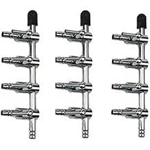 Aquarium Air Valve 4 Way Inline Manifold Air Flow Pump Tubing Splitter Lever Control Valve 3-Pack