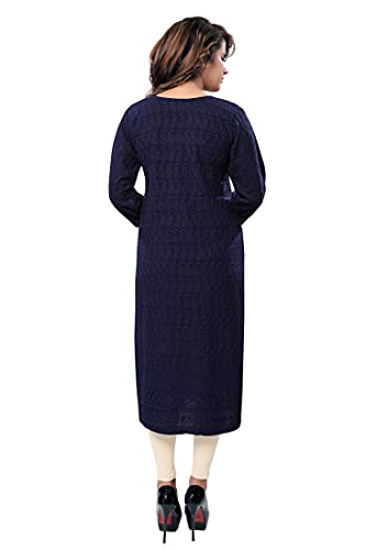 Image of DARIKA Women's Cotton Chikankari Straight Kurti Multiple Color in from Small to Plus Size.