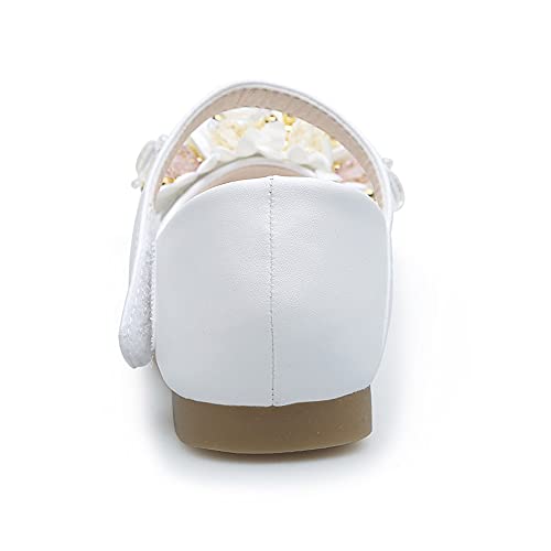 Little Girls Dress Shoes Glitter Princess Flower Girl Ballerina Ballet Flats Casual Mary Jane(Toddler/Little Kid)4