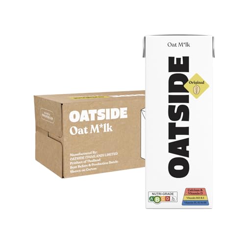 OATSIDE Barista Blend Original Oat Milk 200ml x 24 w Straws- Dairy Free Creamy Zero Added Sugar