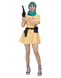 Cosplay.fm Women's Anime Cosplay Costume Yellow Dress with Scarf and Belt (WM)
