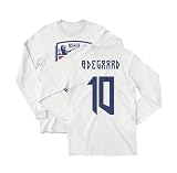 Tutiinca Norway 2026 Odegaard 10 Two-Sided Jersey Style Long Sleeve T-Shirt (White, XX-Large)