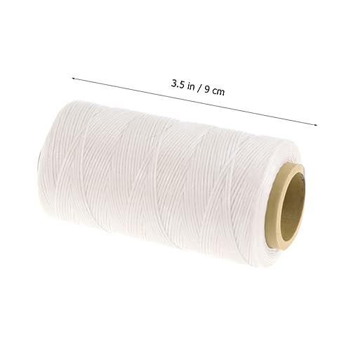 Hilo encerado plano para coser cuero blanco para manualidades miniatura 7