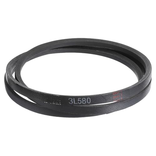 uxcell 3 Pcs 3L580 Classic Wrapped Rubber V-Belt, 58"(1473mm) Outside Circumference, 3L Profile V Belt 3/8" Width 7/32" Height