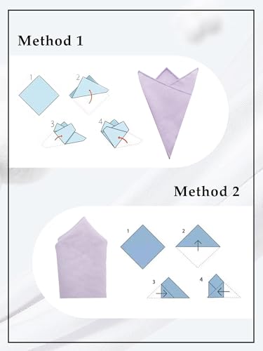 Image of Luckyvestir Pocket Squares for Men Solid Color Cotton Pocket Square Mens Handkerchief for Dinner Church Wedding