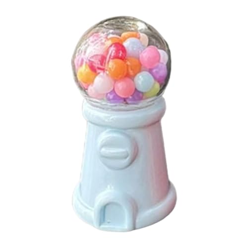 BEALIFE Macchina per caramelle in miniatura, distributore di caramelle per bambini, decorazione da tavolo rosa , Blu , 3 cm