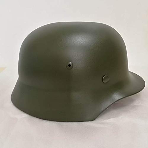 Koyheng WW2 German Elite Wh Army M35 M1935 Steel Helmet World War 2 Safety Helmet with Leather Liner Stahlhelm