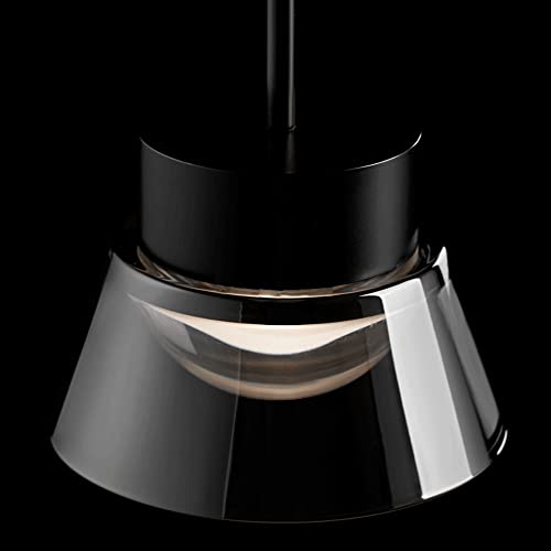 Lámpara colgante LED moderna de 3W con pantalla de cristal y luz de 3000K 5