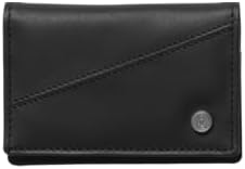Volcom Straight Up Slim Bifold Cardholder Wallet, Black
