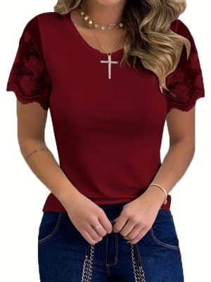 T-shirt d'été rouge bordeaux XXL idéal pour vos terrasses ensoleillées
