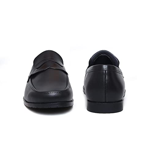 Image of Zoom Formal Shoes for Men Light-Weight, Flexible,Durable & Comfortable with Cushioned Insole for Office /Party A-1137 (Black)