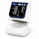 Automatic Electronic Blood Pressure Monitor, 22-40 CM Blood Pressure Cuff, 3 Users*199 Memories, Arm Blood Pressure Monitors for Home Use, Backlit Large LED Screen, BP Monitor (White Dark Blue)