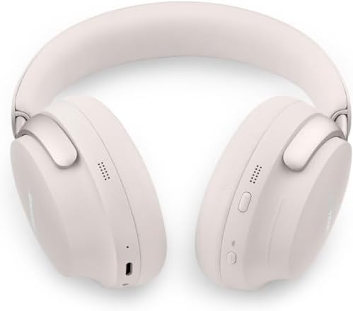 Bose QuietComfort Ultra Bluetooth Headphones, Wireless Headphones with Spatial Audio, Over Ear Noise Cancelling with Mic, Up to 24 Hours of Playtime, White Smoke - 3