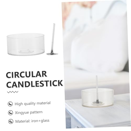 Kit para hacer velas con mechas de algodón y vasos redondos miniatura 5
