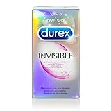 Profondeur: 5cm DUREX - Durex Invisible Extra Fin Extra Lubrifié 10 Préservatifs