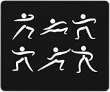 Alfombrilla De Raton Imágenes Prediseñadas De Tai Chi Alfombrillas Portátil Alfombrillas Cuadradada Antideslizante Mousepad para Oficina Pc Computadora S
