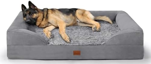 Gimars Cama Perro Ortopédica de 9,5 cm de Grosor para Perros Extr...