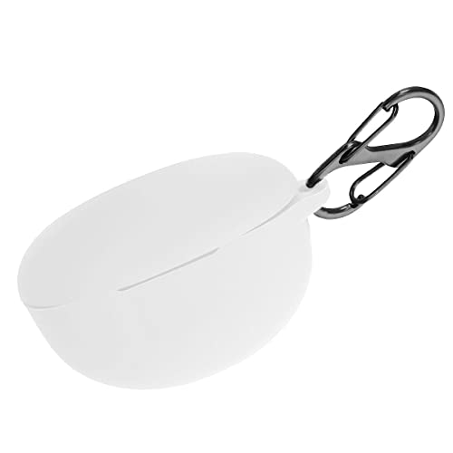 Image of KACA Protective Shockproof Silicone Cover Case with Buckle Compatible with Huawei Freebuds 4i (White)