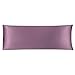 YeVhear - Federa per cuscino da corpo, 20 x 54 cm, in raso setoso malva, per capelli ACooling, anti-rughe, resistente al lavaggio