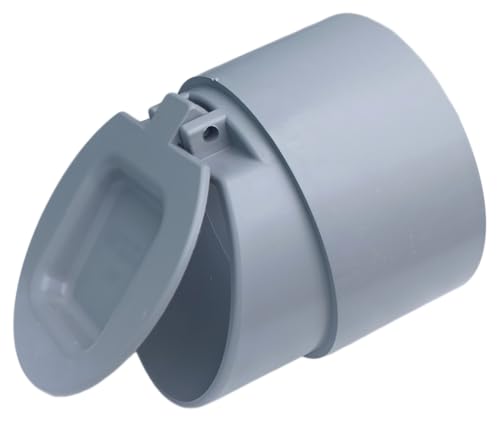 Image of ESEKSAFAR PVC Drain Backflow Valve Anti Rats Cockroaches, Snakes Backflow Strainer Cap,Cover,Hose Non Return Water for pipe (2 inch PVC Drain cap Means 63mm outer pipe diameter)