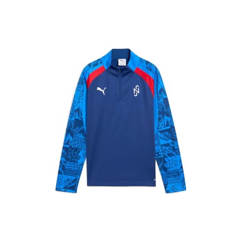 PUMA Kids Boys Neymar Jr Playmaker Quarter Zip Sweater Casual - Blue - Size XL